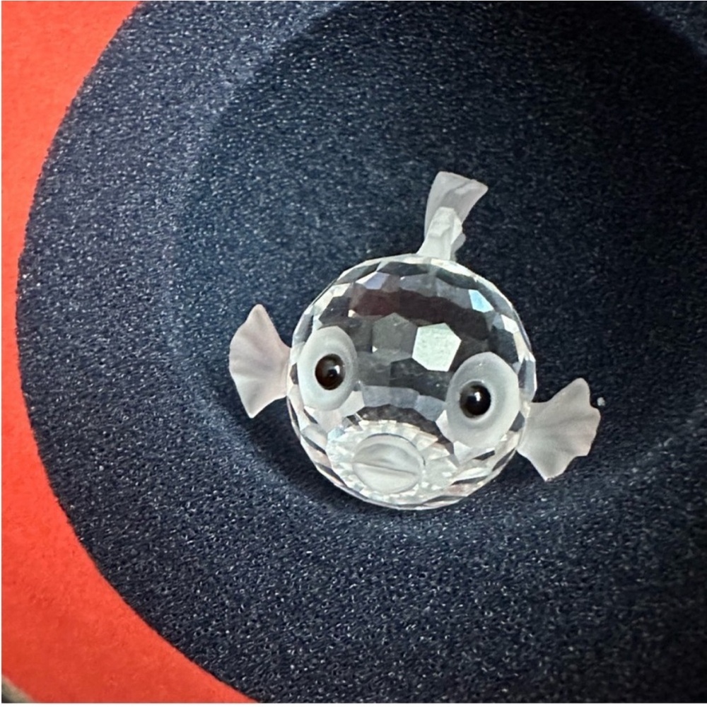 Swarovski puffer fish crystal